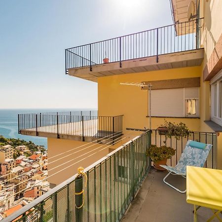 Cinque Terre D'Amare Sea View Big Apartment For Travel Lovers Riomaggiore Exteriör bild
