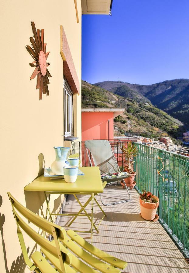 Cinque Terre D'Amare Sea View Big Apartment For Travel Lovers Riomaggiore Exteriör bild